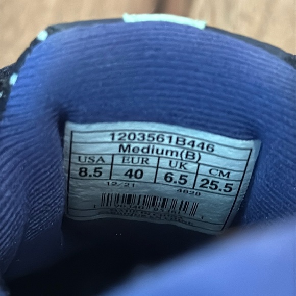 Offer! Brooks Ghost 14 running shoes women’s 8.5 sneakers navy and light blue - Picture 7 of 11